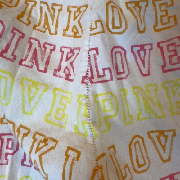 Victorias Secret PINK Loungewear Women's Small Ruffle Hem Cotton Pajama Pants - Picture 8 of 10